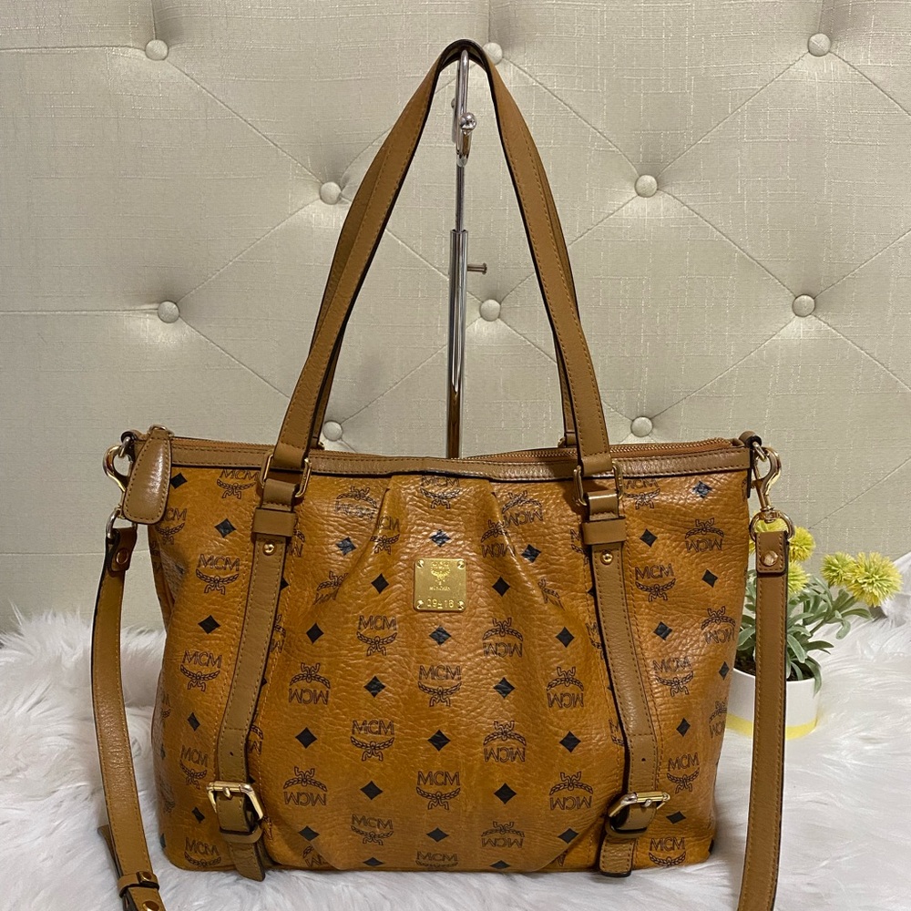 Authentic Mcm Congac Two Way Purse